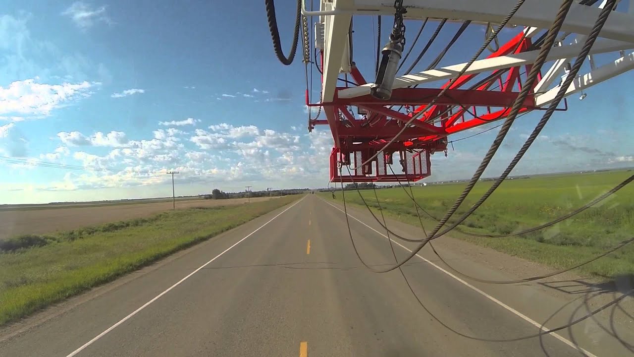 Service Rig Move. Driver POV GoPro
