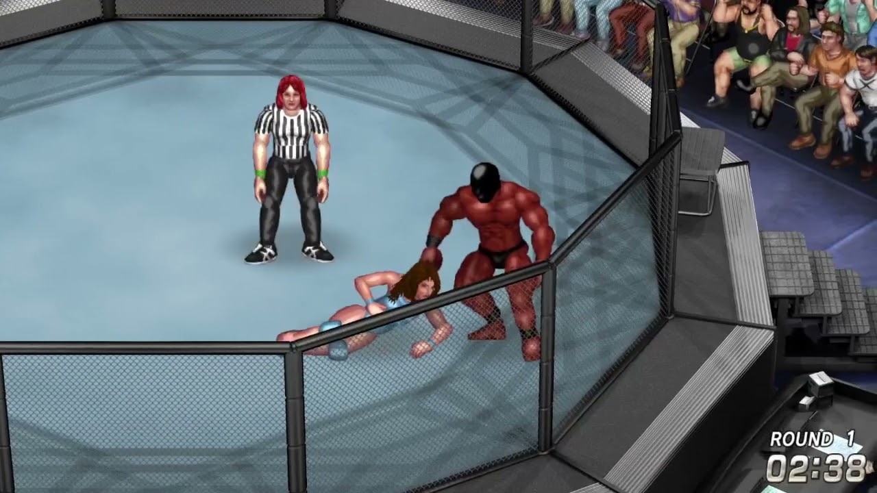 Annabelle Wheeler vs Killer Muscle (1P vs CPU) Fire Pro Wrestling World Ryona
