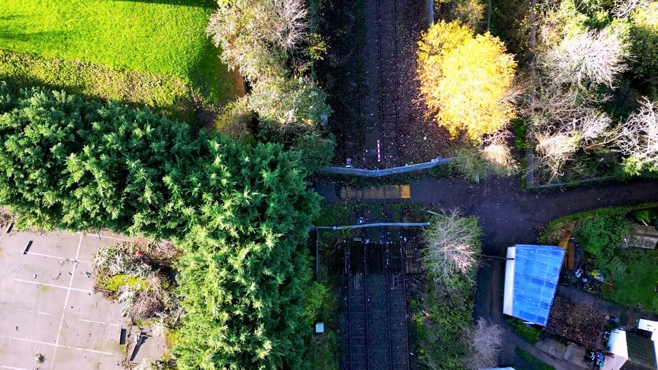 Rugby and District from above - The Rugby to Leamington Line Part 1