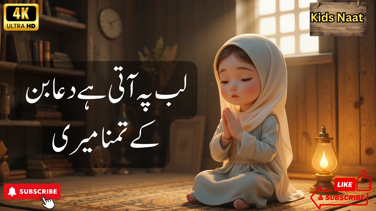 Lab pe aati hai | 3d Animation For Kids | Kids Prayer | Islamic Prayer in Urdu | Urdu Poem