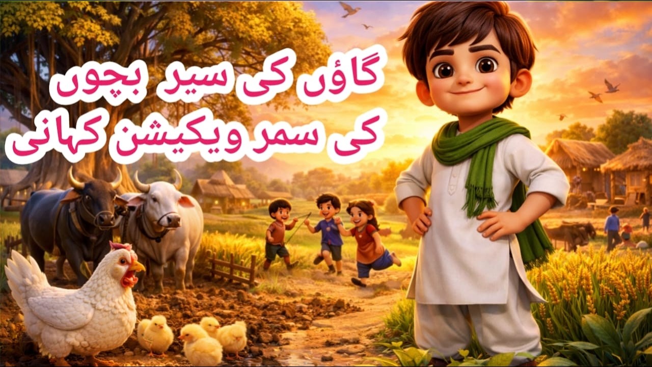 Pakistani Village, Summer Vacation, Children Adventure, Cartoon Animation |3D Cartoon House