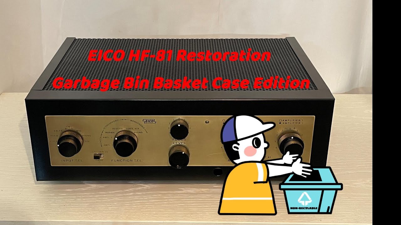 EICO HF-81 6bq5 Vintage Tube Amplifier Restoration