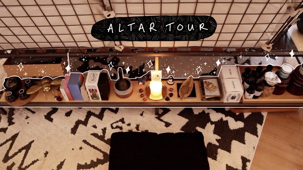 a witchy vlog & altar tour 🌿