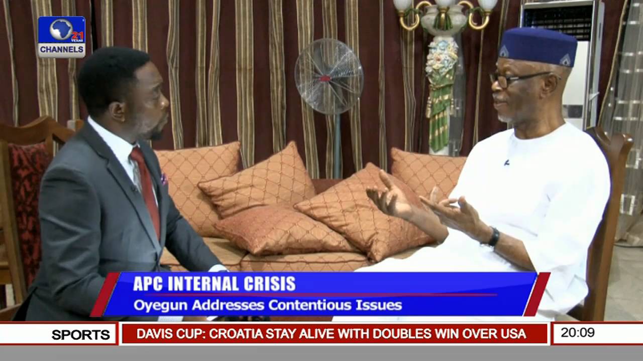 APC Internal Crisis: Oyegun Addresses Contentious Issues