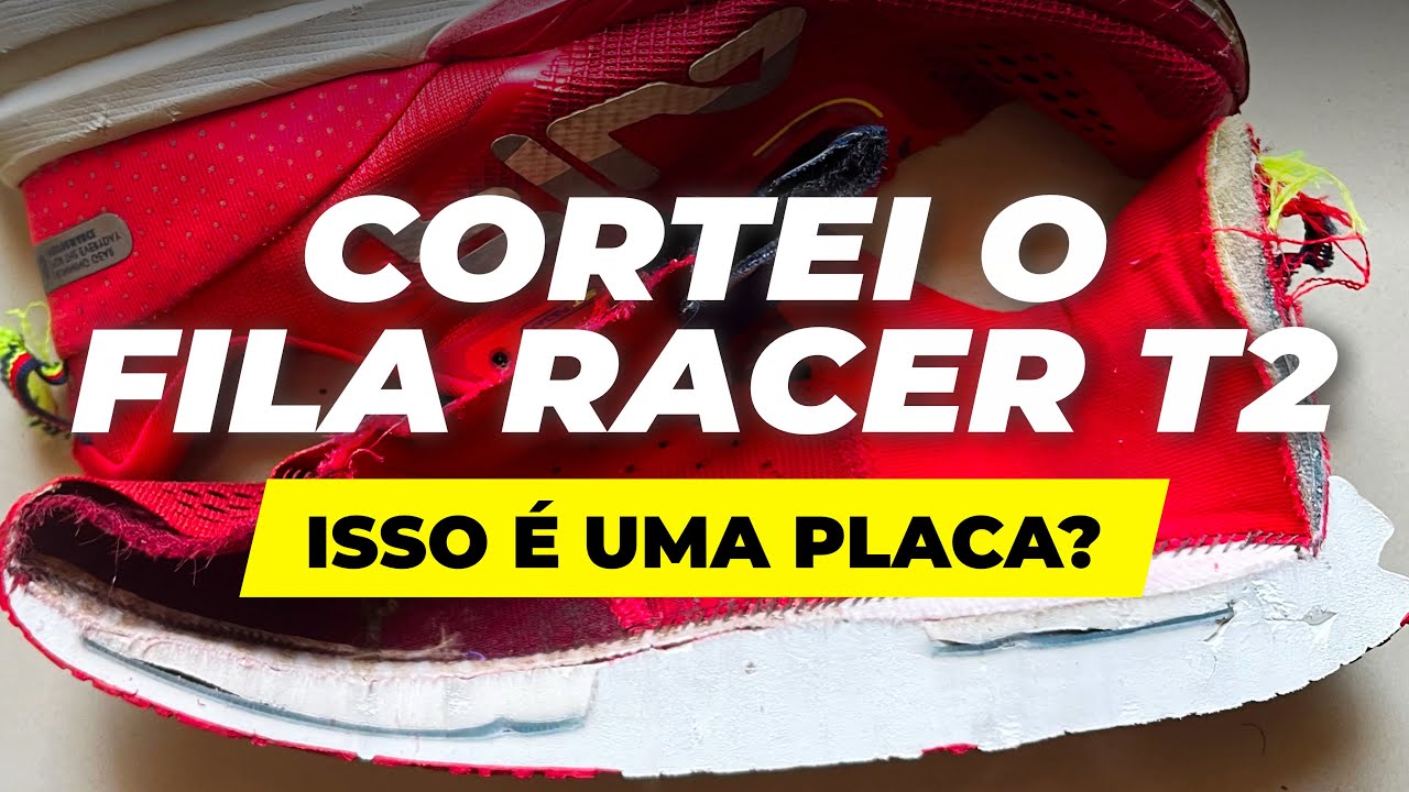Cortei o Fila Racer T2 - Isso é uma placa?