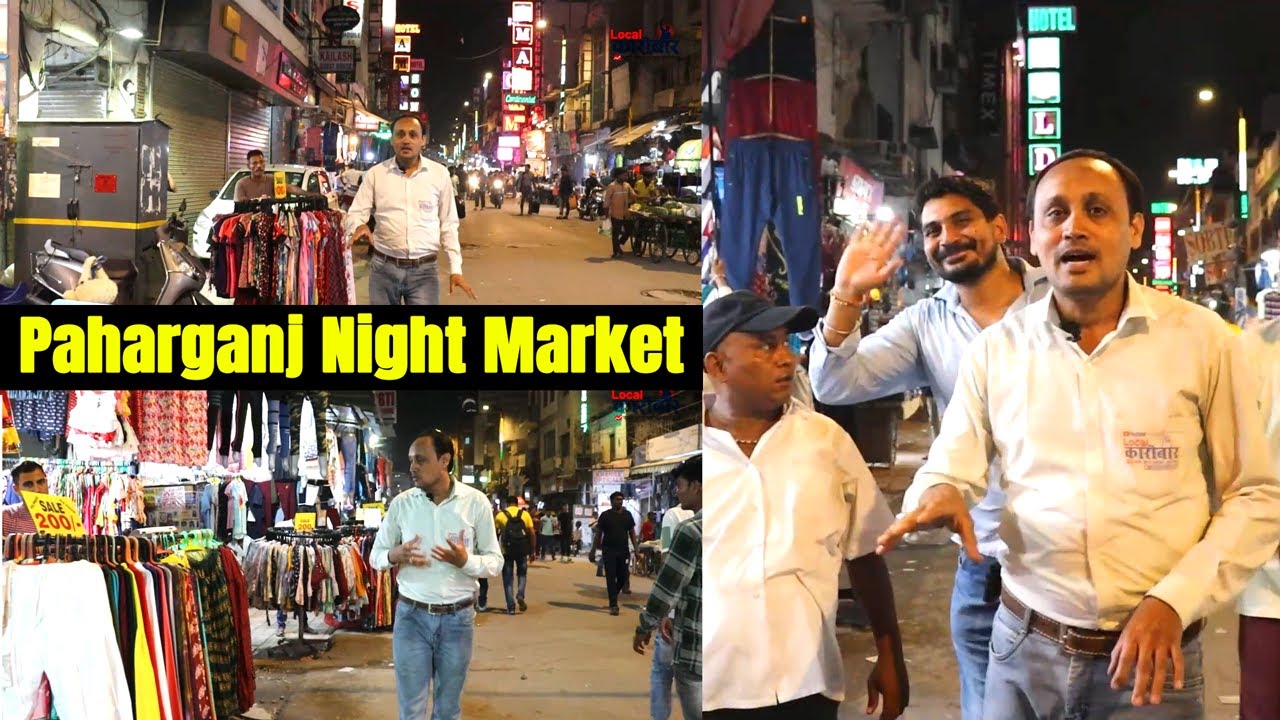 Bangkok जैसी Night Market 😍Walking in PAHARGANJ Bazaar🔥Main Market, NEW DELHI, INDIA | #MarketTour