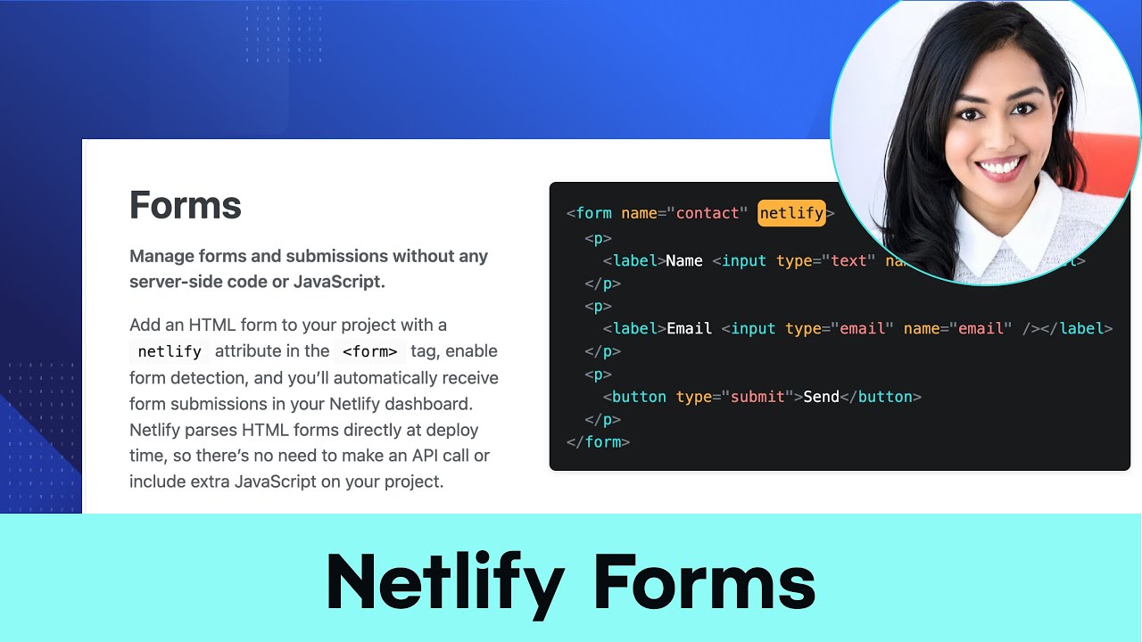 Add forms to your project with AI + Netlify