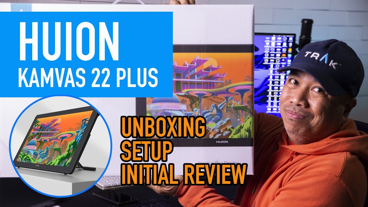 HUION KAMVAS 22 PLUS: распаковка и первоначальный обзор