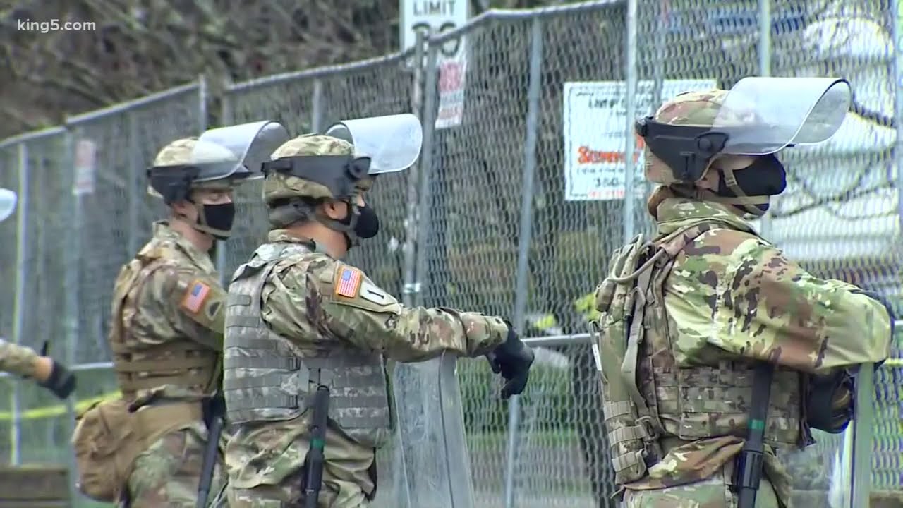 National Guard, state troopers in place at Capitol in Olympia ahead of legislative session