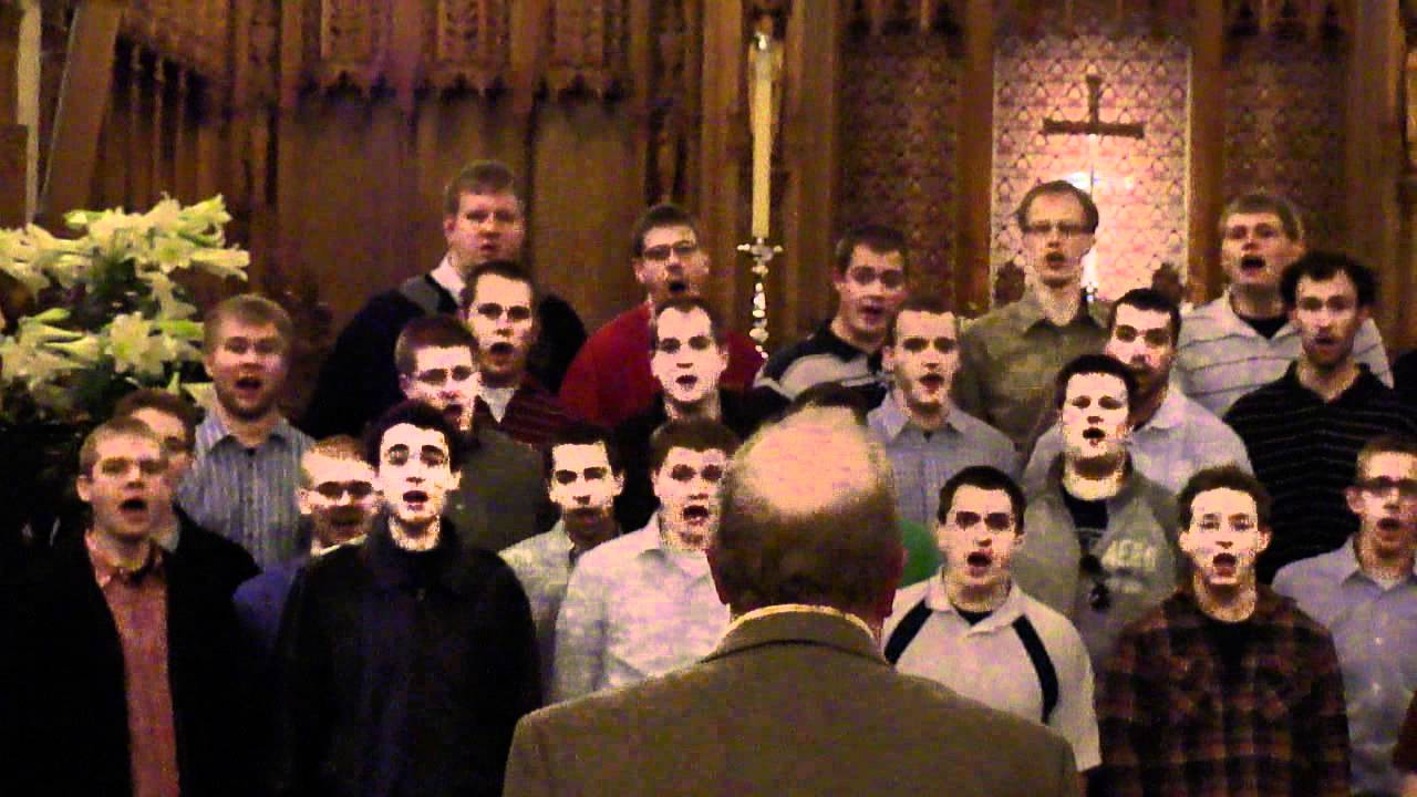 Wisconsin Lutheran Seminary Chorus singing Lord When Your Glory at Duke University Chapel
