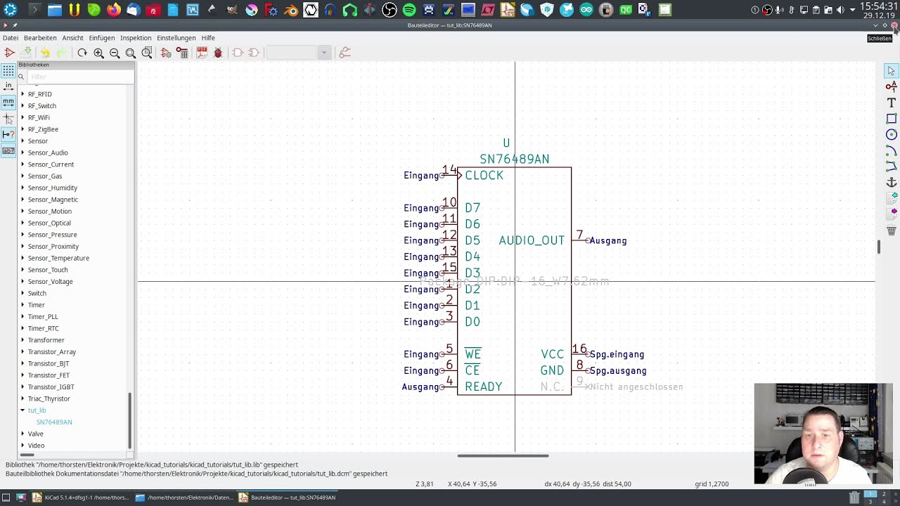 In KiCAD ein neues Bauteil bzw. Symbol erstellen (Tutorial)