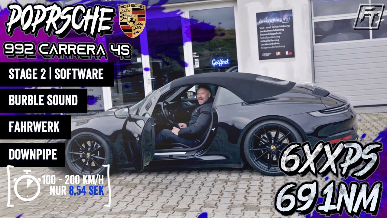 Porsche 992 Carrera 4S | Stage 2 + Downpipes + Fahrwerk + Burble | FastTuning
