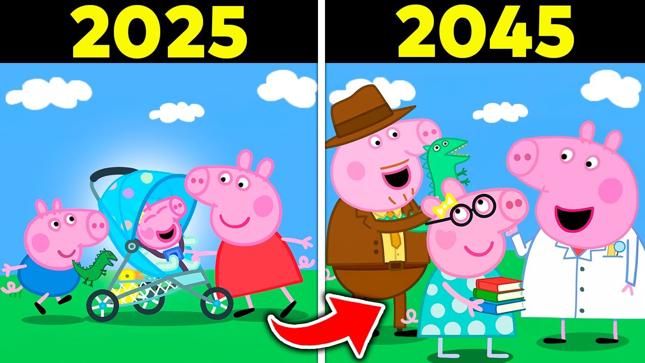 Если бы ВРЕМЯ прошло в PEPPA PIG... (Свинка Эви)
