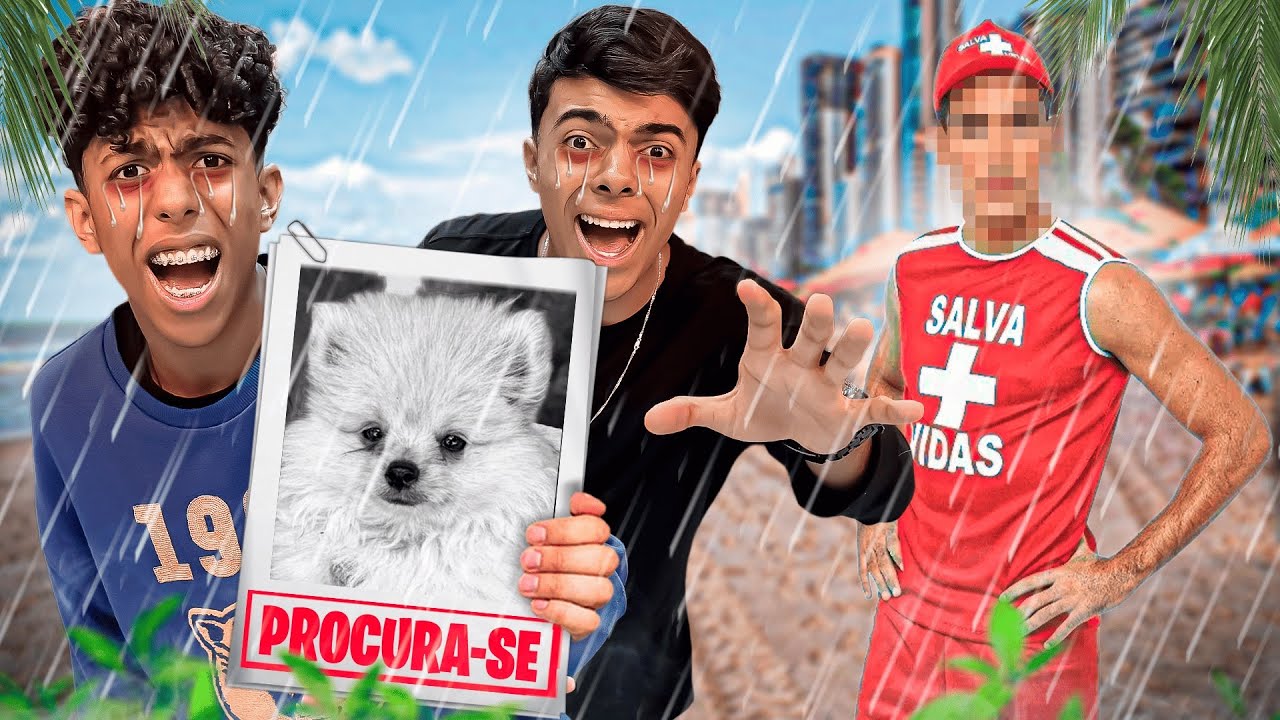 😱PERDI O TOBIAS NA AREIA😱”O Tobias está perdido, e o Gabriel vai ficar triste”😭