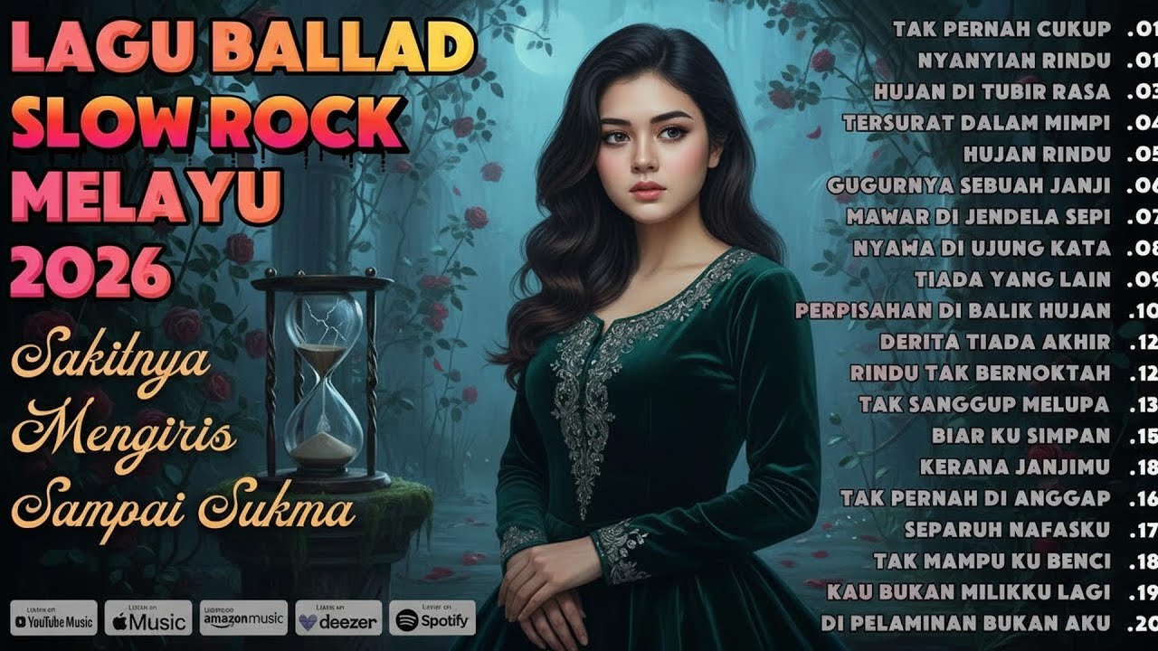 LAGU BALLAD SLOW ROCK MELAYU 2026|Sakitnya Mengiris Sampai Sukma-Hujan Di Tubir Rasa