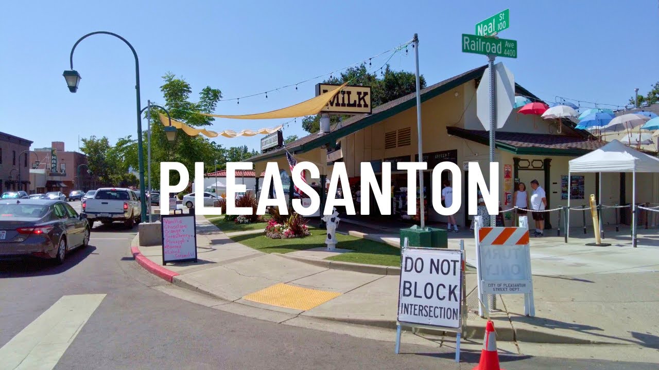 Downtown Pleasanton 🇺🇸 Walk California 2023