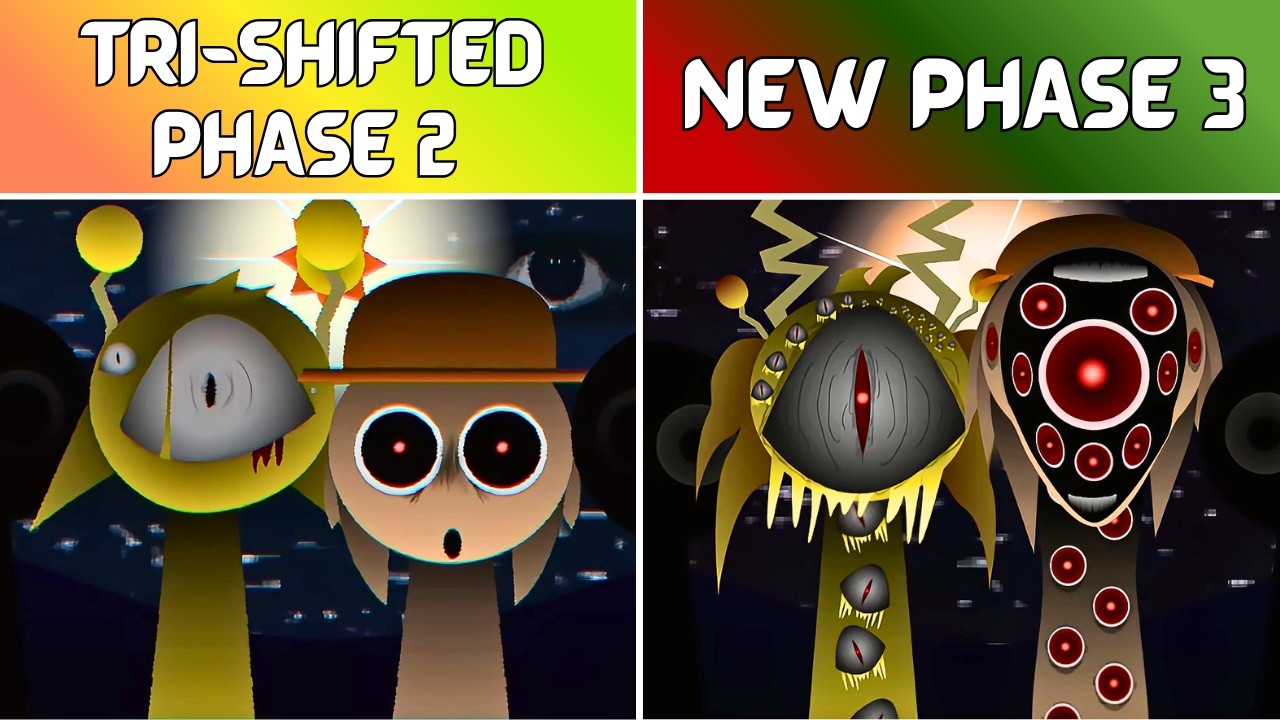 Incredibox Sprunki Tri-Shifted – Phase 2 VS New Phase 3: Who Did It Better?