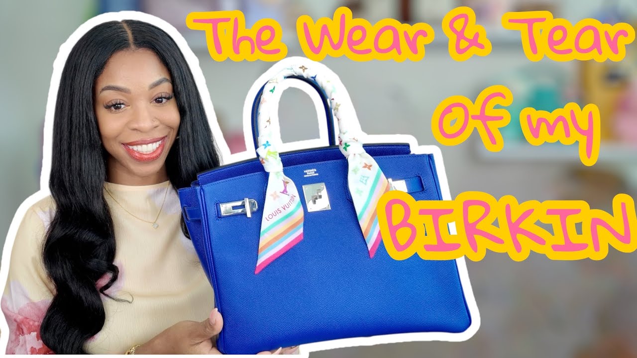 1 Year Review of my Hermes Birkin 30 Blue Electric(Electrique)| Wear and Tear| Nikki Olukoya