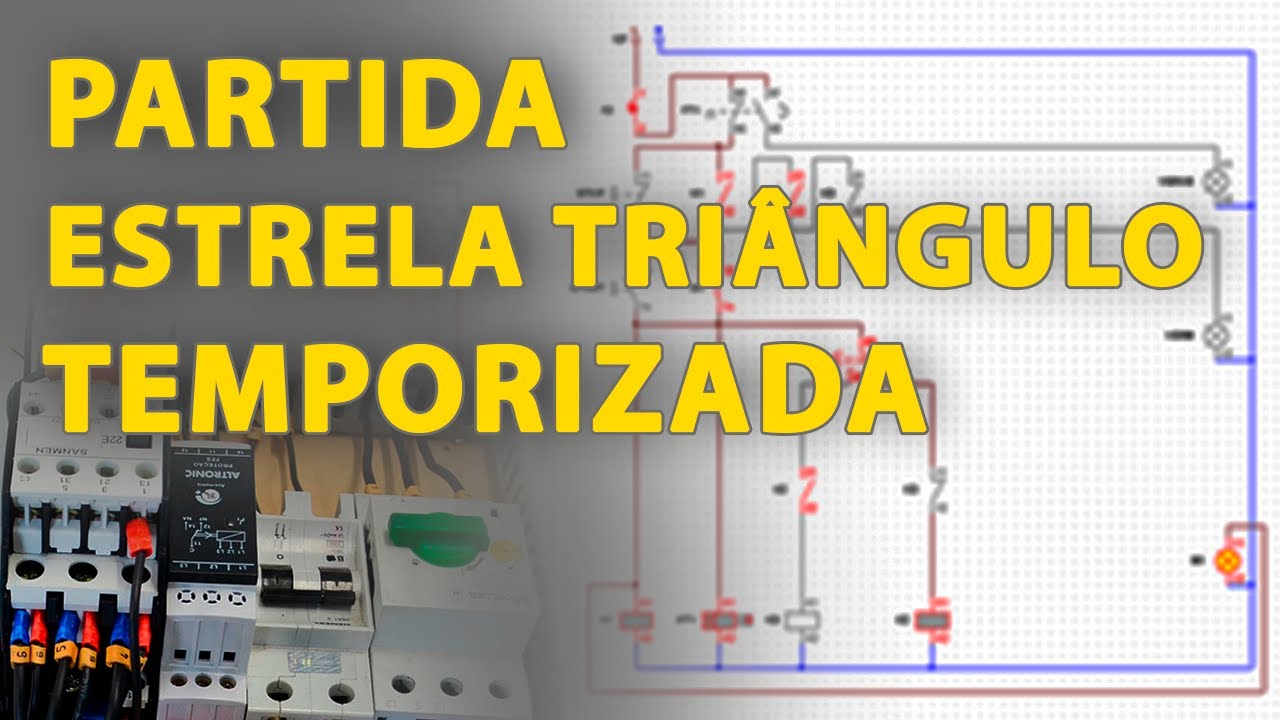 como fazer uma PARTIDA ESTRELA TRIANGULO TEMPORIZADA passo a passo