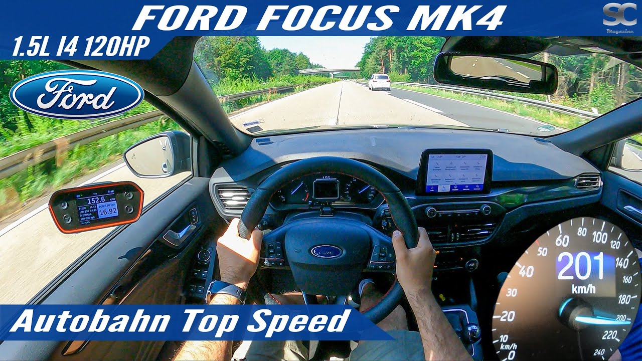 Ford Focus 1.5 120HP (2021) - Autobahn Top Speed Drive POV