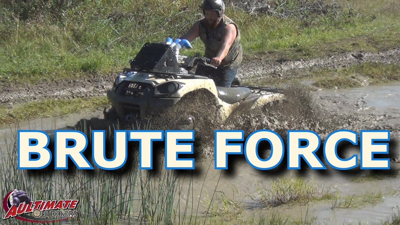 KAWASAKI BRUTE FORCE VS CAN-AM OUTLANDER VS POLARIS SPORTSMAN MUD BOG ADIRONDACK ATV RIDERS CLUB