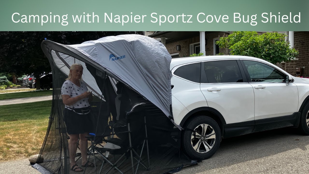 Camping with Napier Sportz Cove & Bug Shield: Setting up