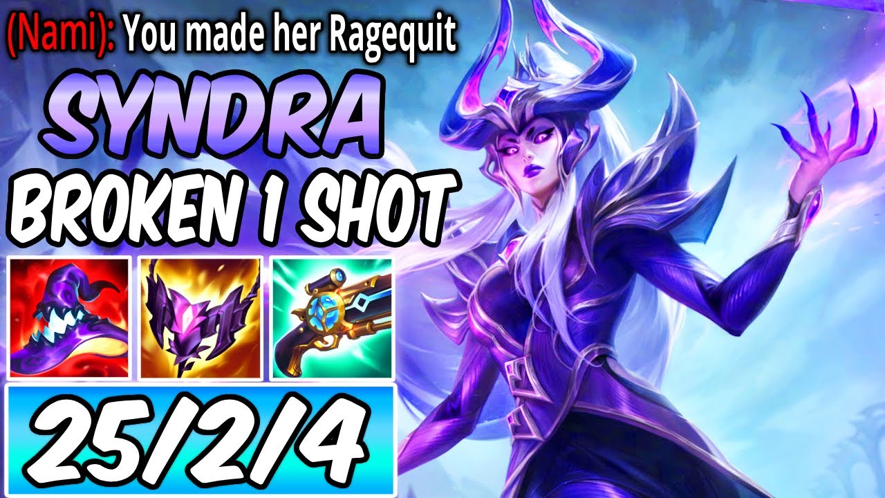S+ ONE-SHOT SYNDRA MID DESTROYER - Enemy RAGE QUIT
