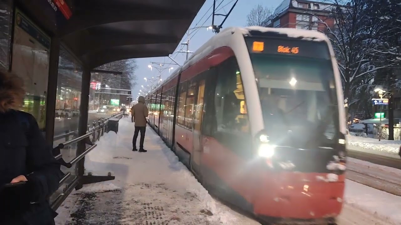 Duewag , Caf and Tatra kt-4 trams,Belgrade,January 8  minus 5
