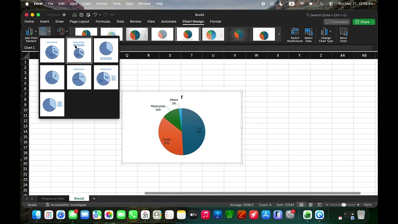 [MAT 209 Mac] Урок 3.2 Создание круговой диаграммы