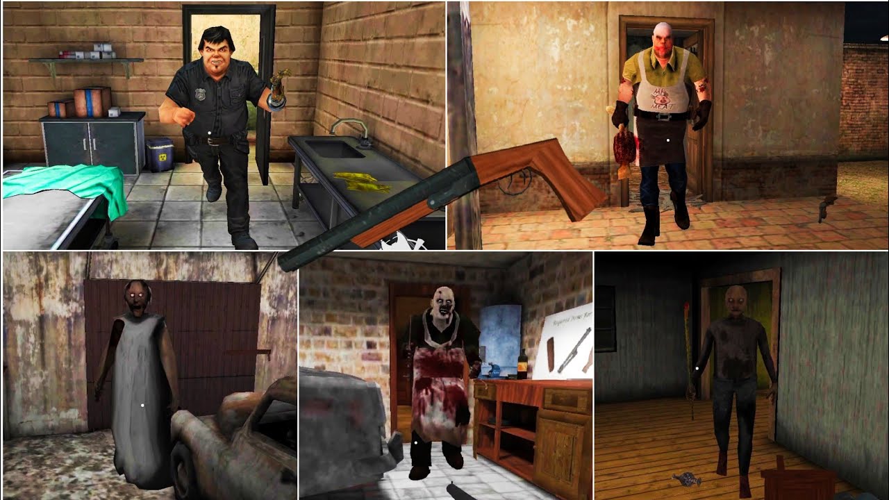 Using Shotgun Against Granny vs Mr Meat vs Terry vs Psychopath vs Grandpa