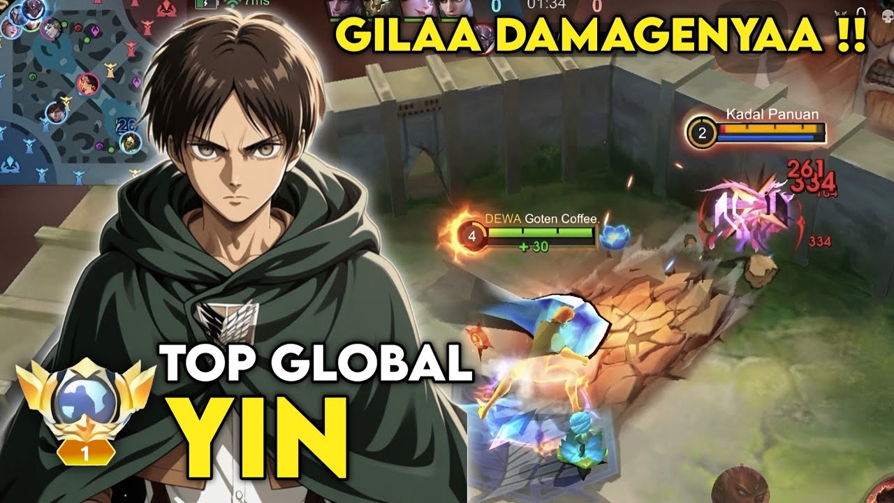 TOP 1 GLOBAL YIN TUTORIAL BIAR DMAAGE YIN KALIAN SAKIT DI META SEKARANG ! - MLBB