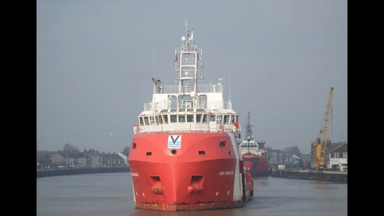 英國 MV VOS格雷斯平台供應船 剪輯 England MV VOS Grace platform supply vessel