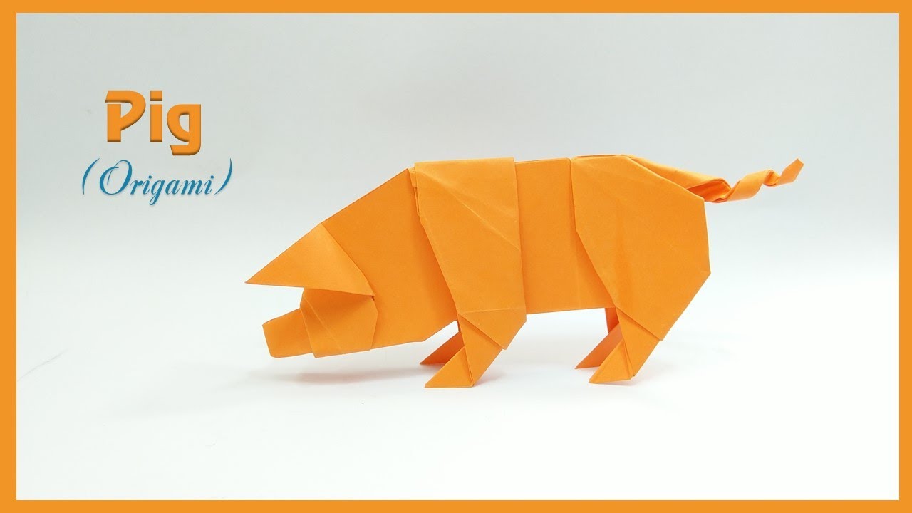 Origami Pig Tutorial Easy | Hướng dẫn gấp con lợn đẹp nhất | Tuan Bo TubeHD