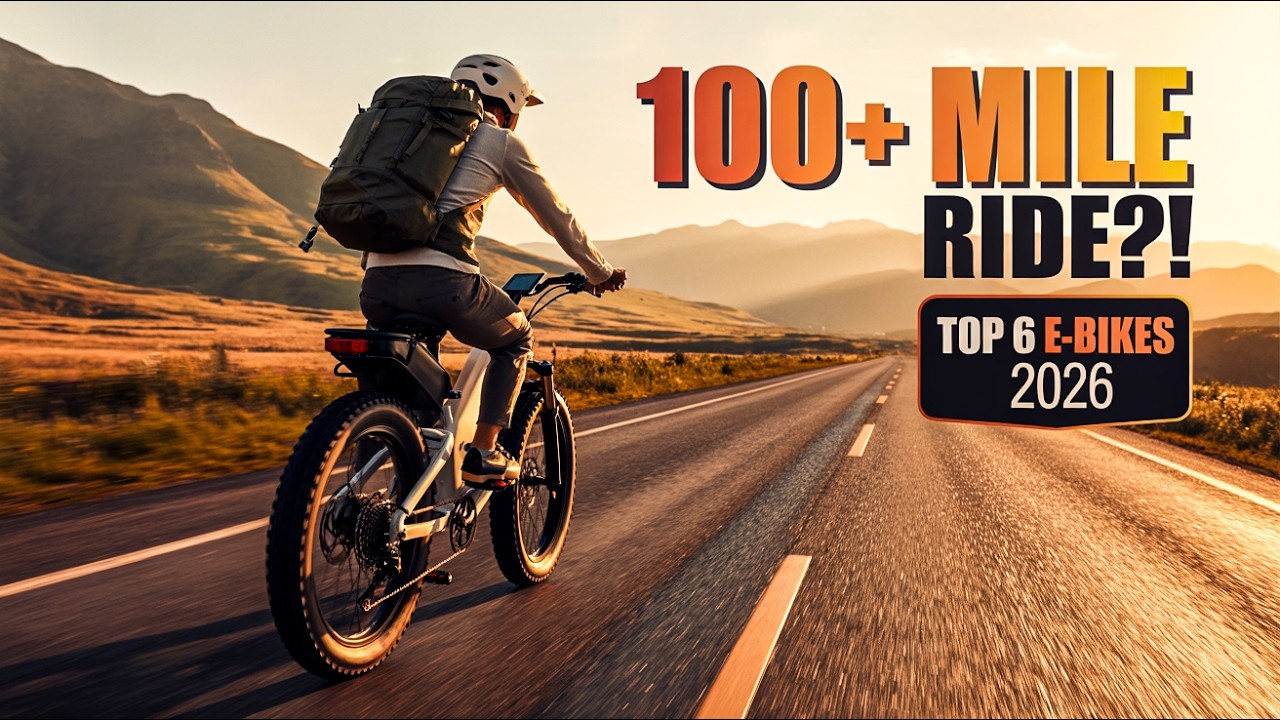 Top 6 Best E Bikes For Long Distance Rides 2026!