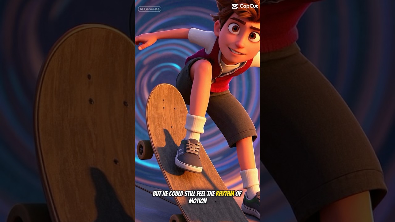 He Skated Blind! #truetales #motivation #viral #animation #shortstory #lifelessons #keepgoing