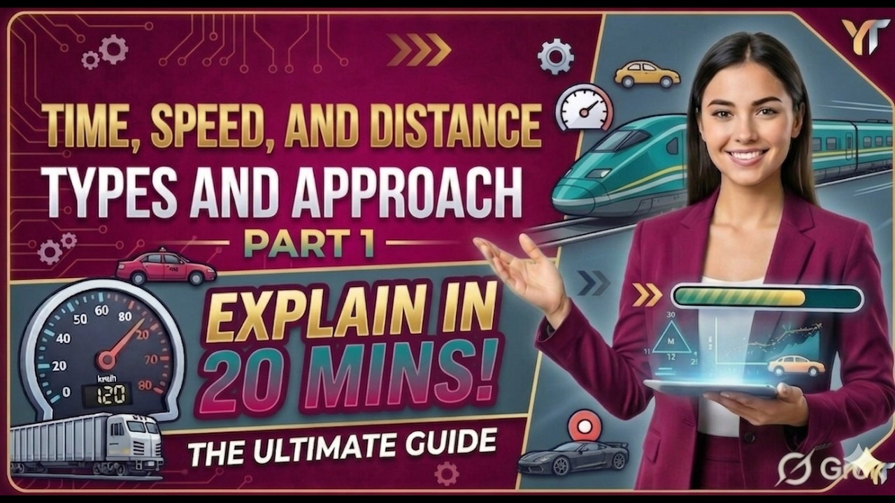 Time, Speed & Distance: Types & Approach | Complete Concept in 20 Mins! ⏱️|| HUB OF TRICKS || TAMIL.