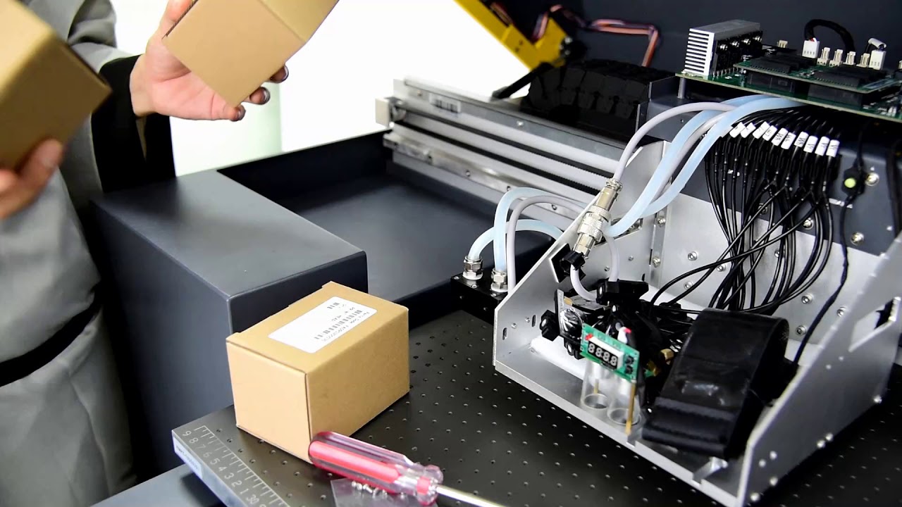 9 Focus Alpha-Jet A2 uv printer Install the print heads