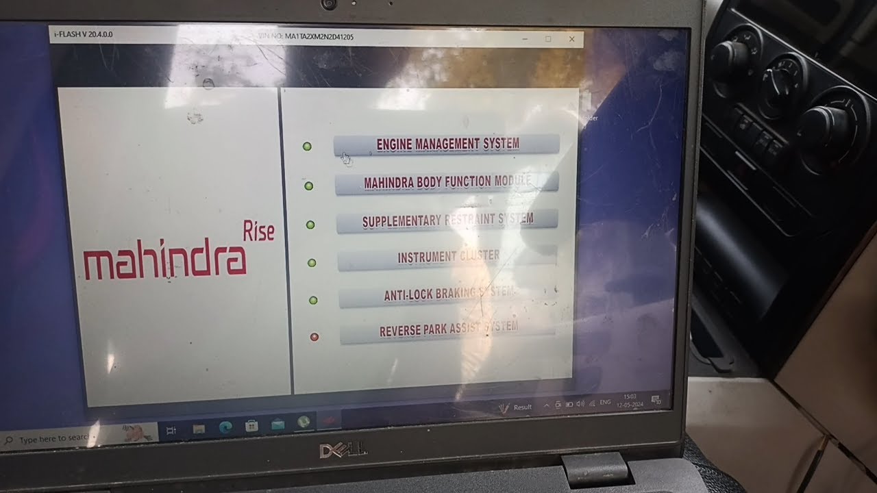 Перепрошивка блока управления SCORPIO BS6 MD1 с помощью программного обеспечения MAHINDRA IFLASH