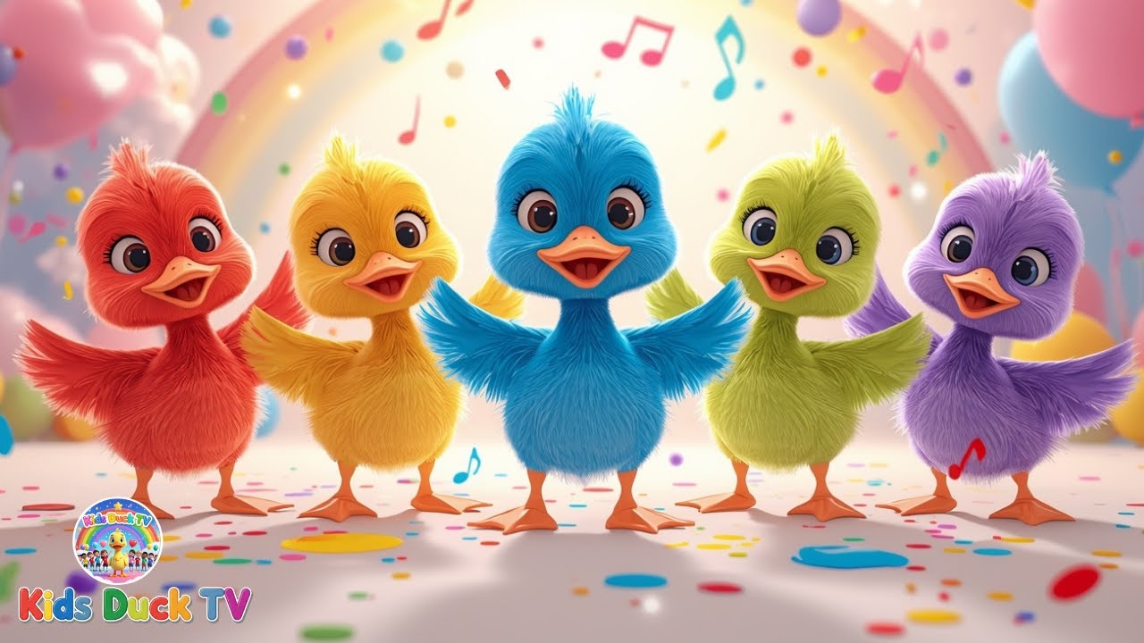 Five Little Ducks Dance Party | Fun Nursery Rhymes for Kids
