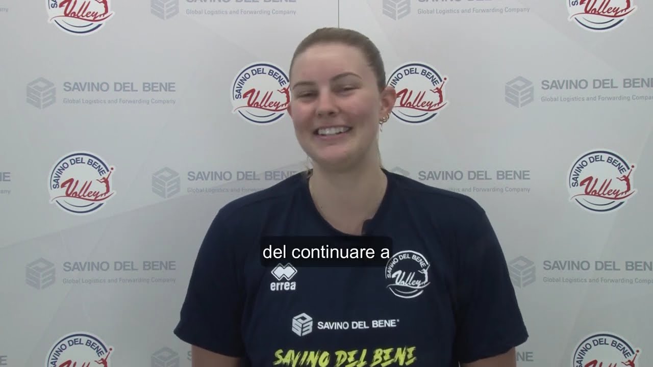 Sarah Franklin - prima intervista da giocatrice della Savino Del Bene Volley
