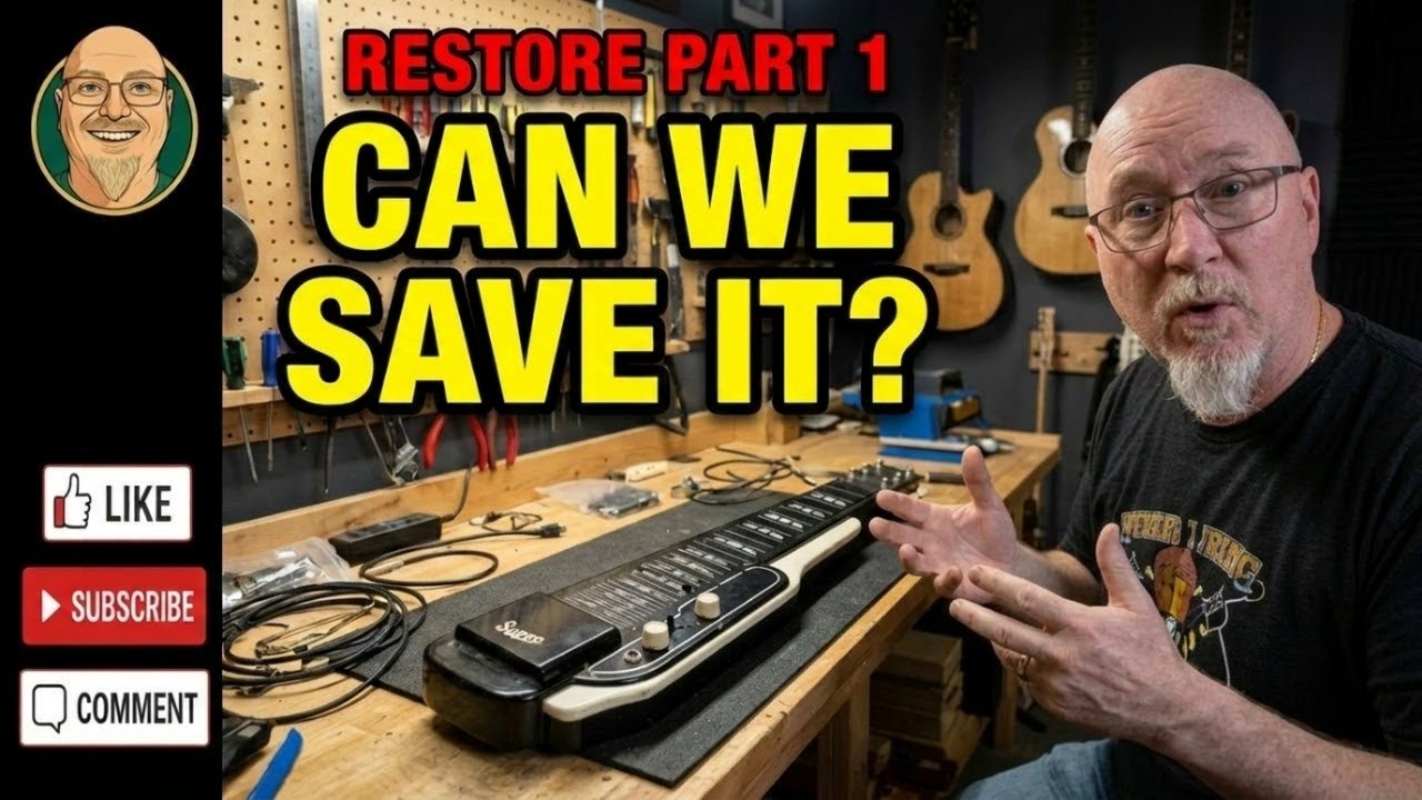 On The Bench - 1960s Supro Jet Airliner - Restore Part 1