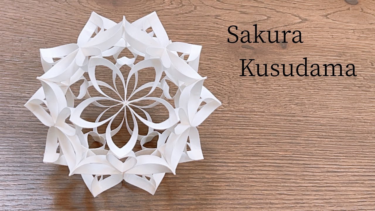 折り紙 簡単可愛い🌸桜のくす玉を作ってみた!作り方/DIY Easy&Cute🌸How to make a Cherry Blossom Kusudama.Paper craft.Origami.