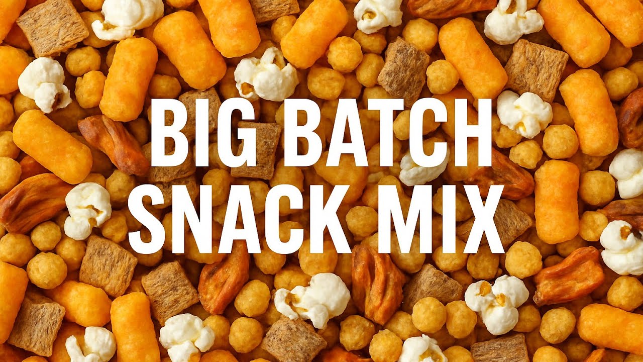 Big Batch Snack Mix • Totally addictive crunchy, munchy treat 