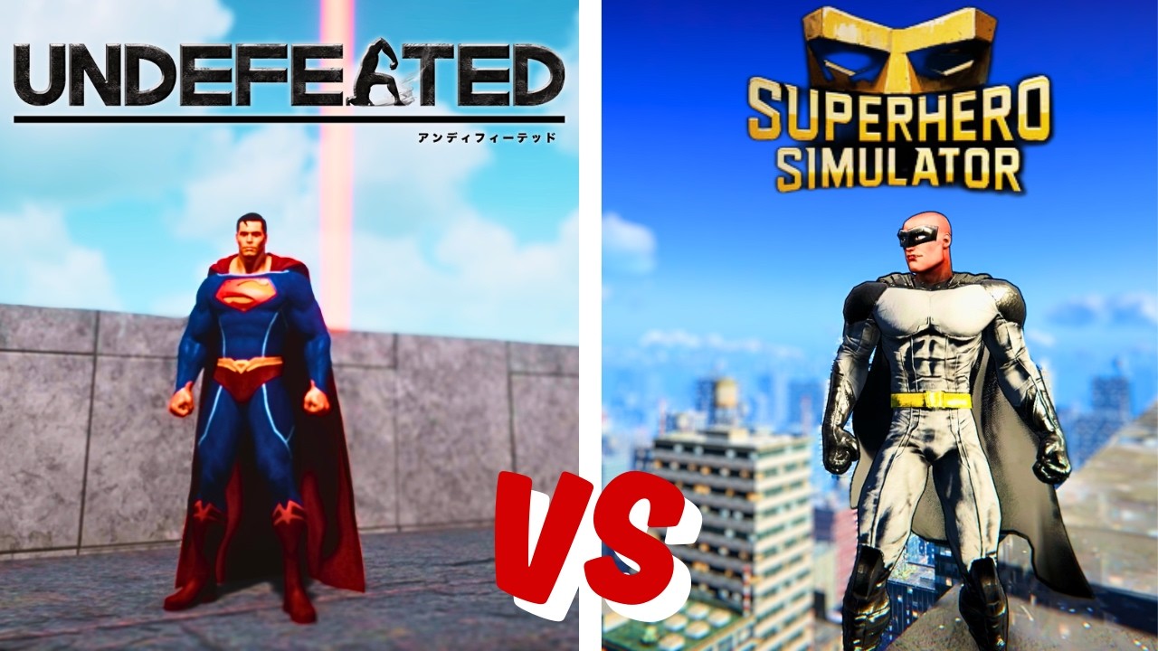 Which one better? Undefeated vs Superhero Simulator Comparison!
