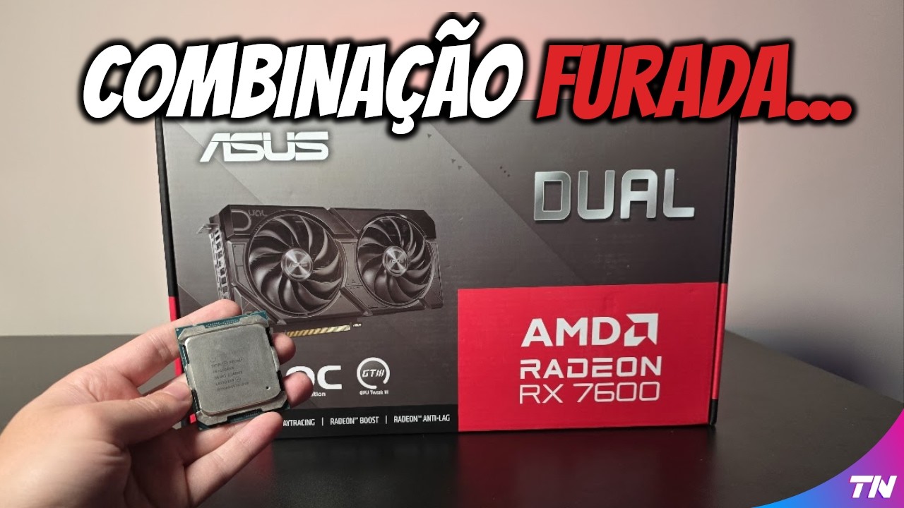 ME ENGANA QUE EU GOSTO... XEON 2680V4 + RX 7600 Pleno 2025... só BURRO não entende