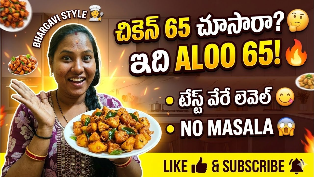 ఆలుగడ్డ 65 ఏ మసాలా లేకుండా టేస్ట్ వేరే లెవెల్ 👍🍟🍟😋