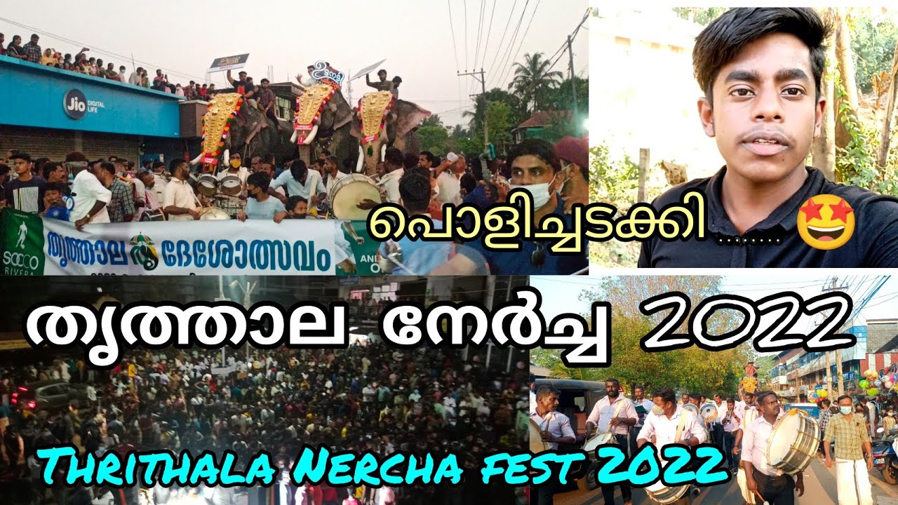 തൃത്താല നേർച്ച 2022 Thrithala nercha 2022 Thrithala fest festival #vlog #nercha #festival ആന