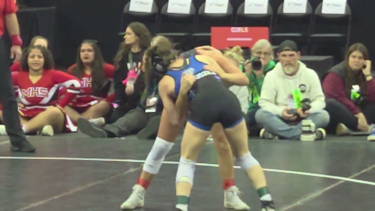 Wrestling Maddie Peach state champ