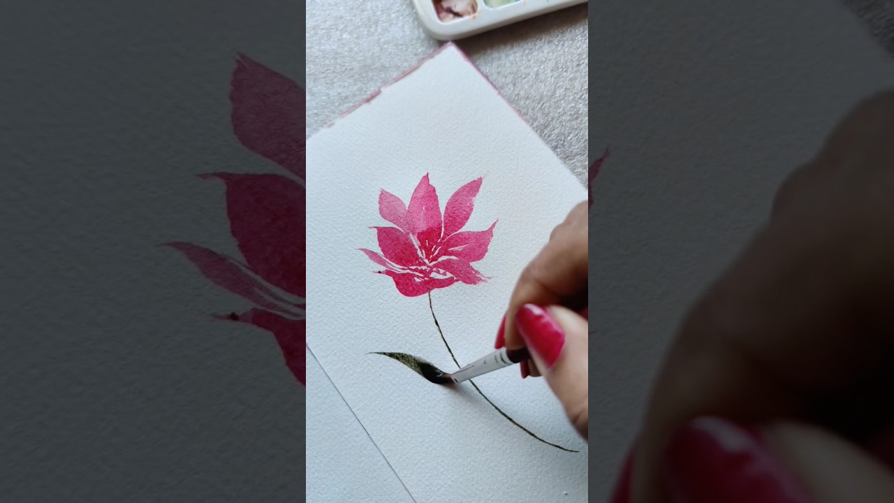 Paint like a pro with the petals brush No.6 #princetonbrushes #howtopaint #watercolorforbeginners