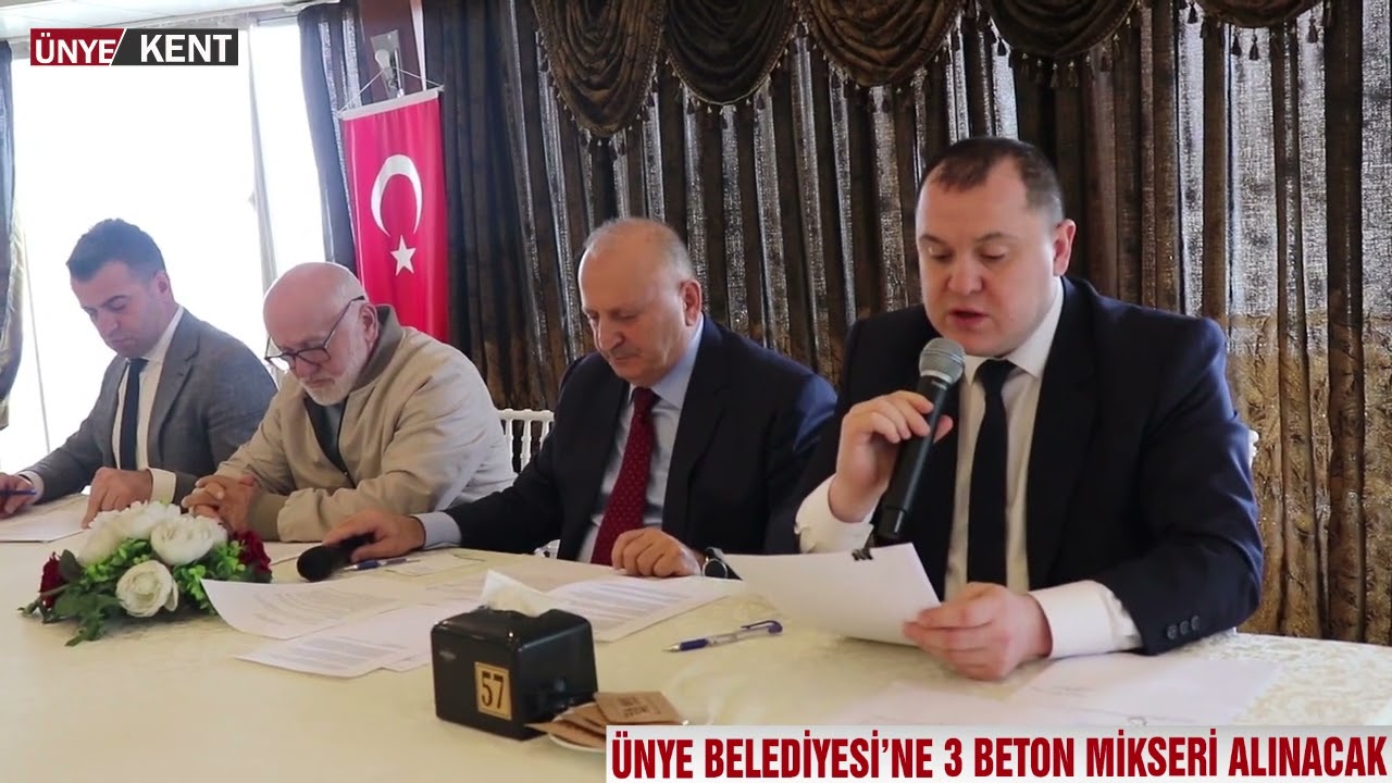 ÜNYE BELEDİYESİ’NE 3 BETON MİKSERİ ALINACAK